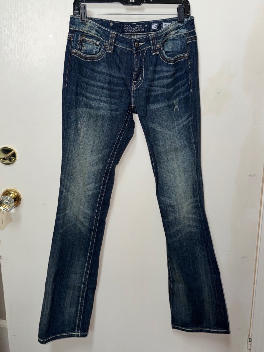 Y2K Miss Me JPW4896KN bootcut denim jeans in women's size 30